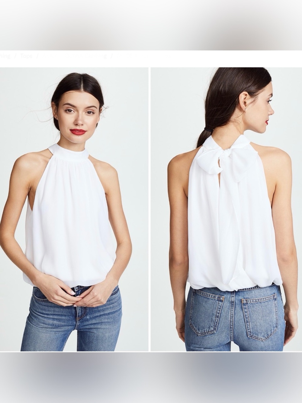 Alice + Olivia Maris Halter Top
